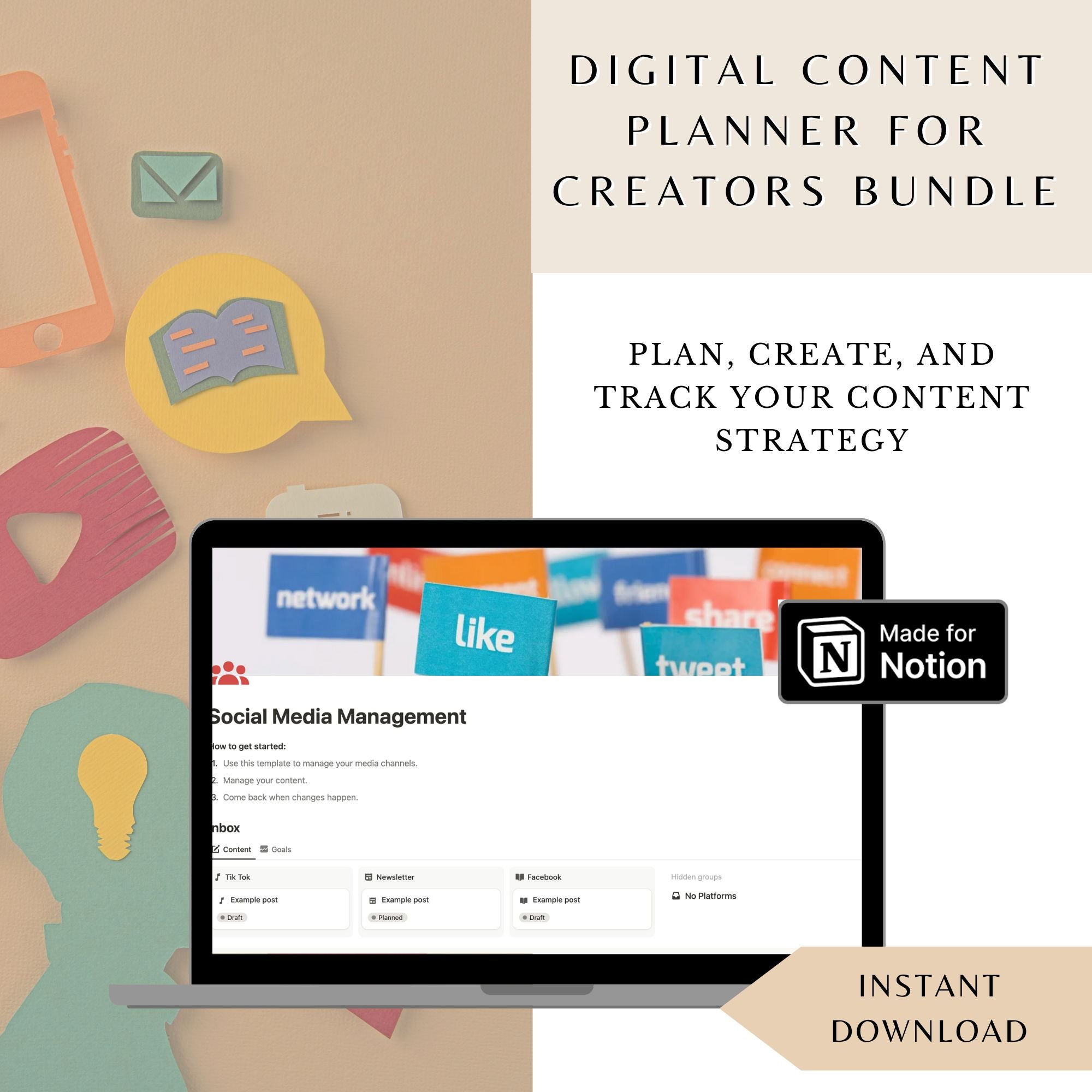 Digital Content Planner Bundle