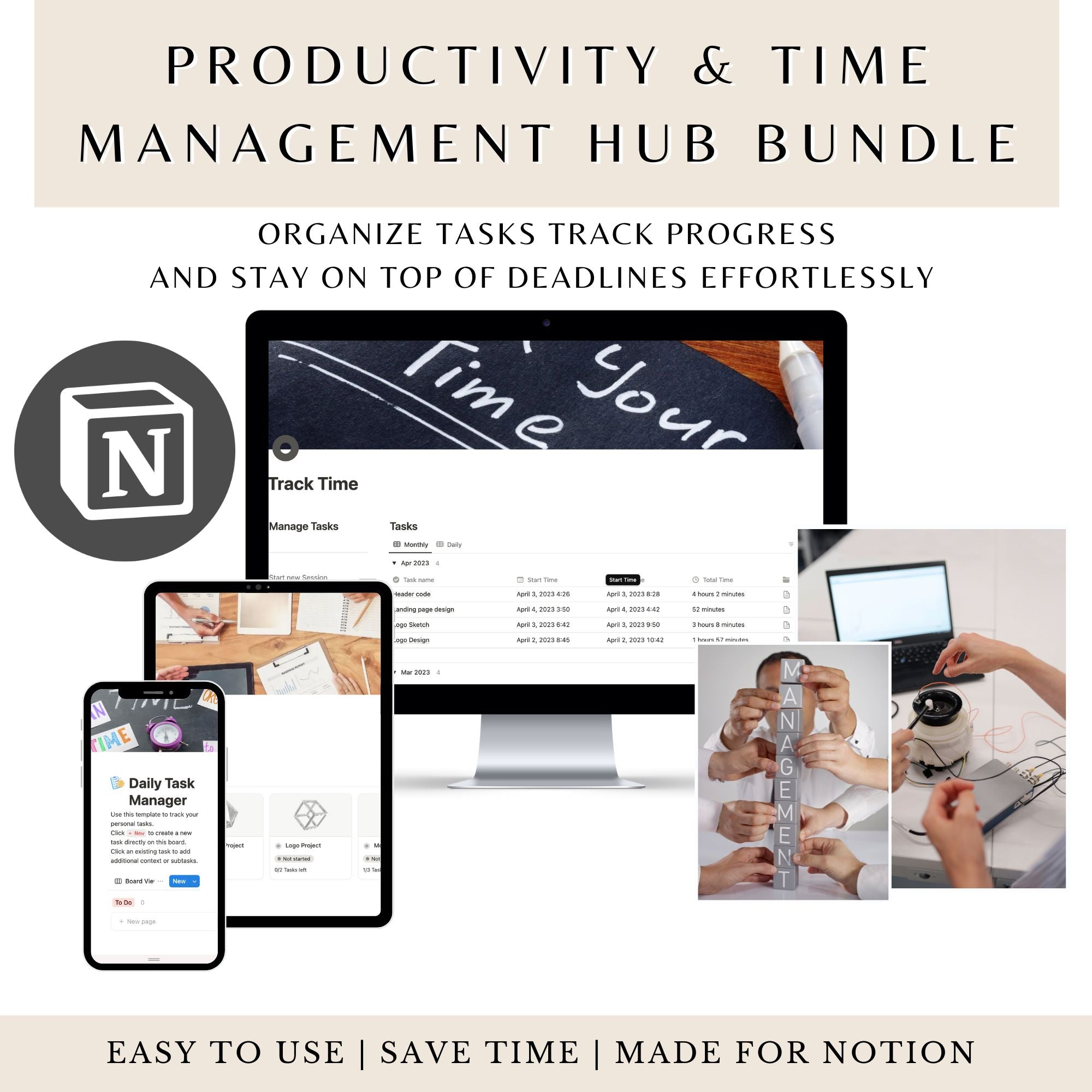 Productivity & Time Management Hub Bundle